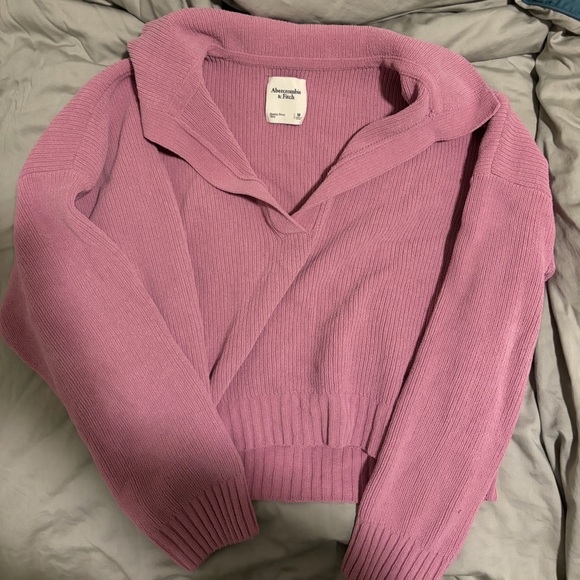 Abercrombie & Fitch Sweaters - Abercrombie & Fitch Mauve Collar Neck Sweater